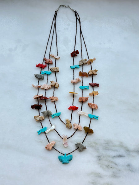 Vintage Zuni Fetish Necklace