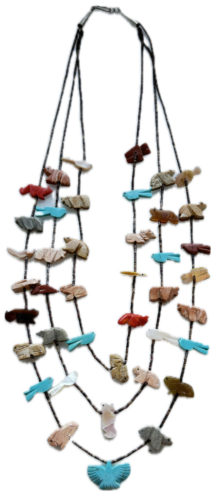 Vintage Zuni Fetish Necklace