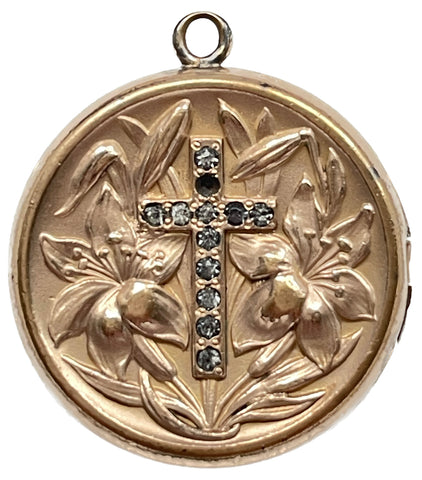Cross and Lily Locket