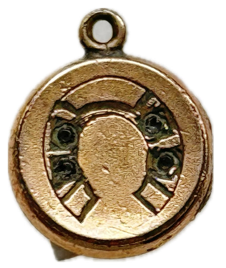 Tiny Horseshoe Round Locket