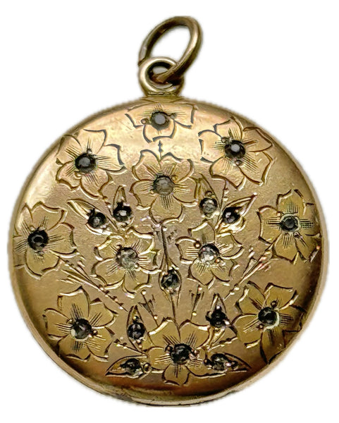 Round Flower Bouquet Locket