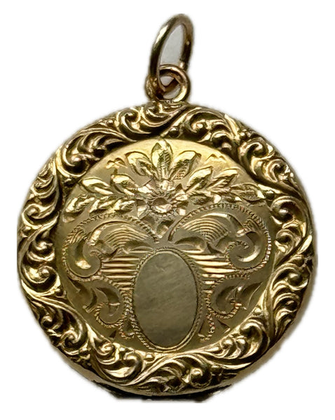 Round Floral Locket