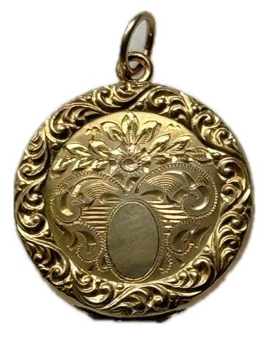 Round Floral Locket