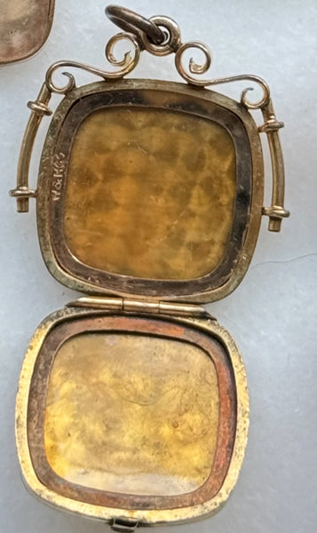 Square Locket with Crest