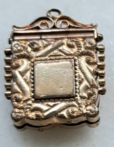 Square Box Locket with 3 Cherries