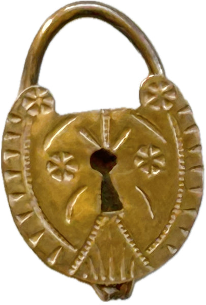 Tiny Victorian Lock Pendant