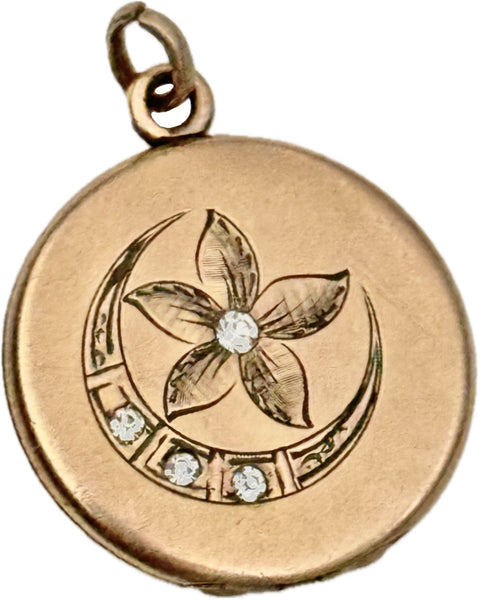 Crescent and Star Locket