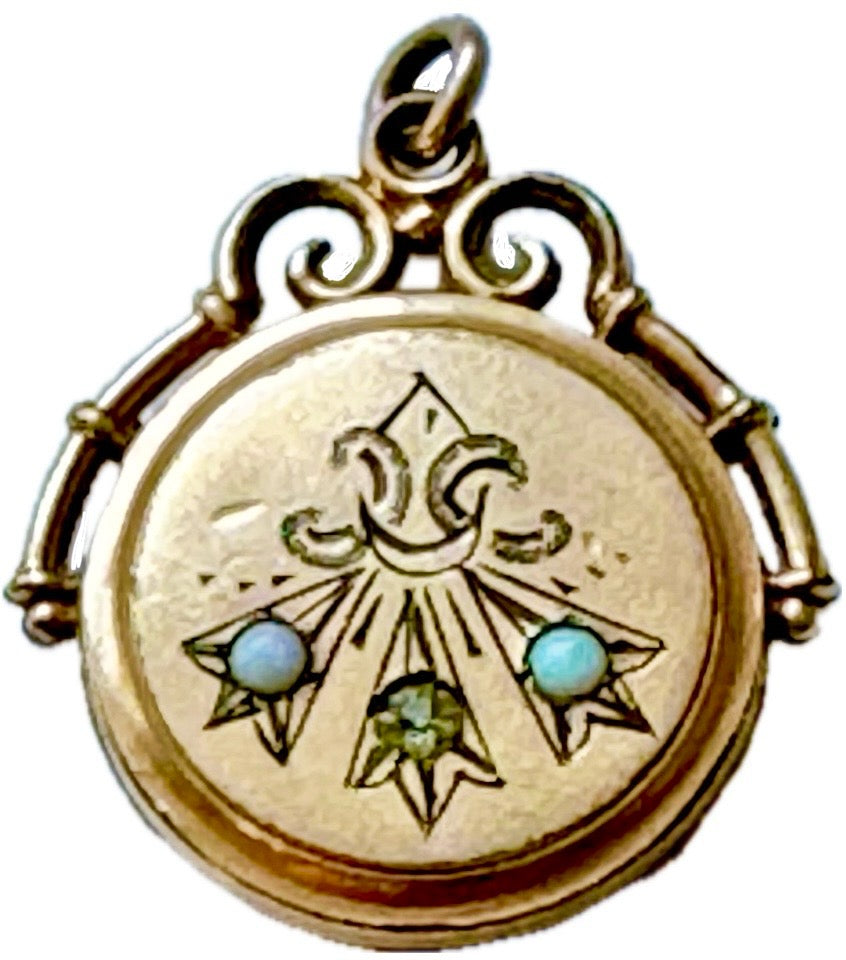 Opal Floral Pendant