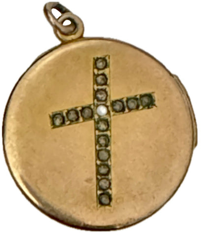 Cross Drop Locket