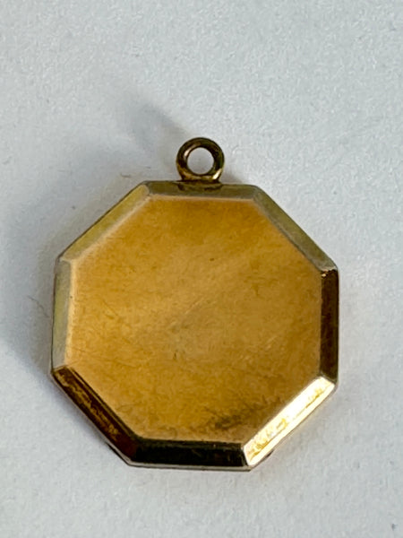 Octagonal Locket with Triangle/Delta Design