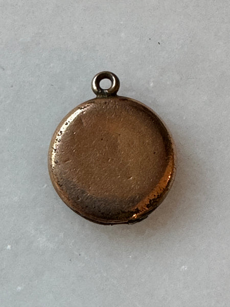 Tiny Victorian Lady Round Locket