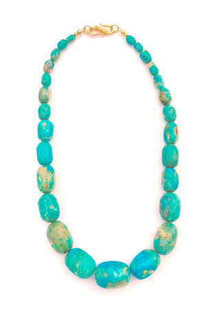 Cameran Turquoise Howlite Rondelle Necklace
