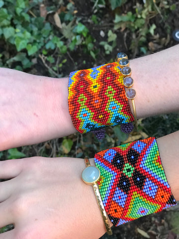 Huichol Beaded Wrap Bracelets